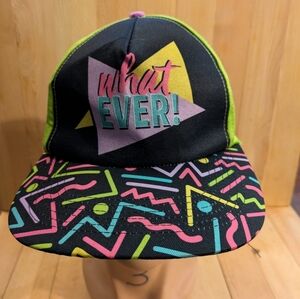 Retro Black and Green Graphic Cap